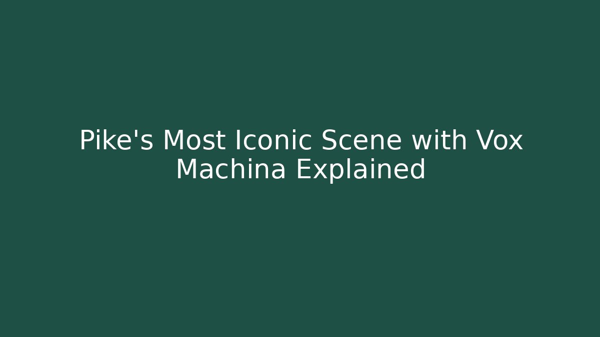 Pike's Most Iconic Scene with Vox Machina Explained