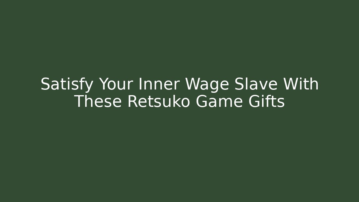 Satisfy Your Inner Wage Slave With These Retsuko Game Gifts