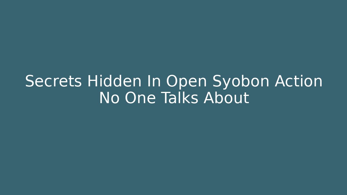 Secrets Hidden In Open Syobon Action No One Talks About