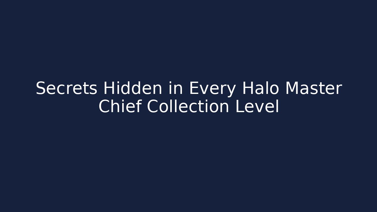 Secrets Hidden in Every Halo Master Chief Collection Level - Método de Aprovação