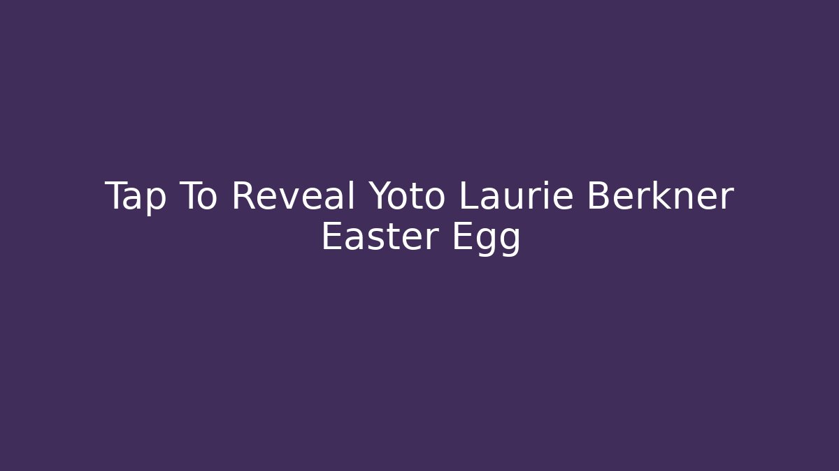 Tap To Reveal Yoto Laurie Berkner Easter Egg