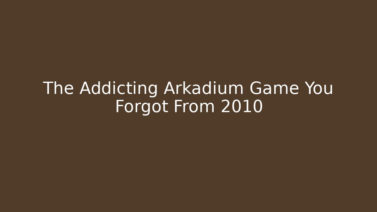 The Addicting Arkadium Game You Forgot From 2010