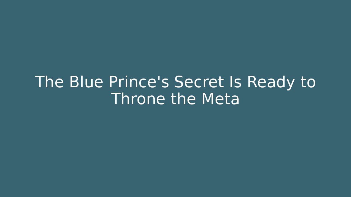 The Blue Prince's Secret Is Ready to Throne the Meta