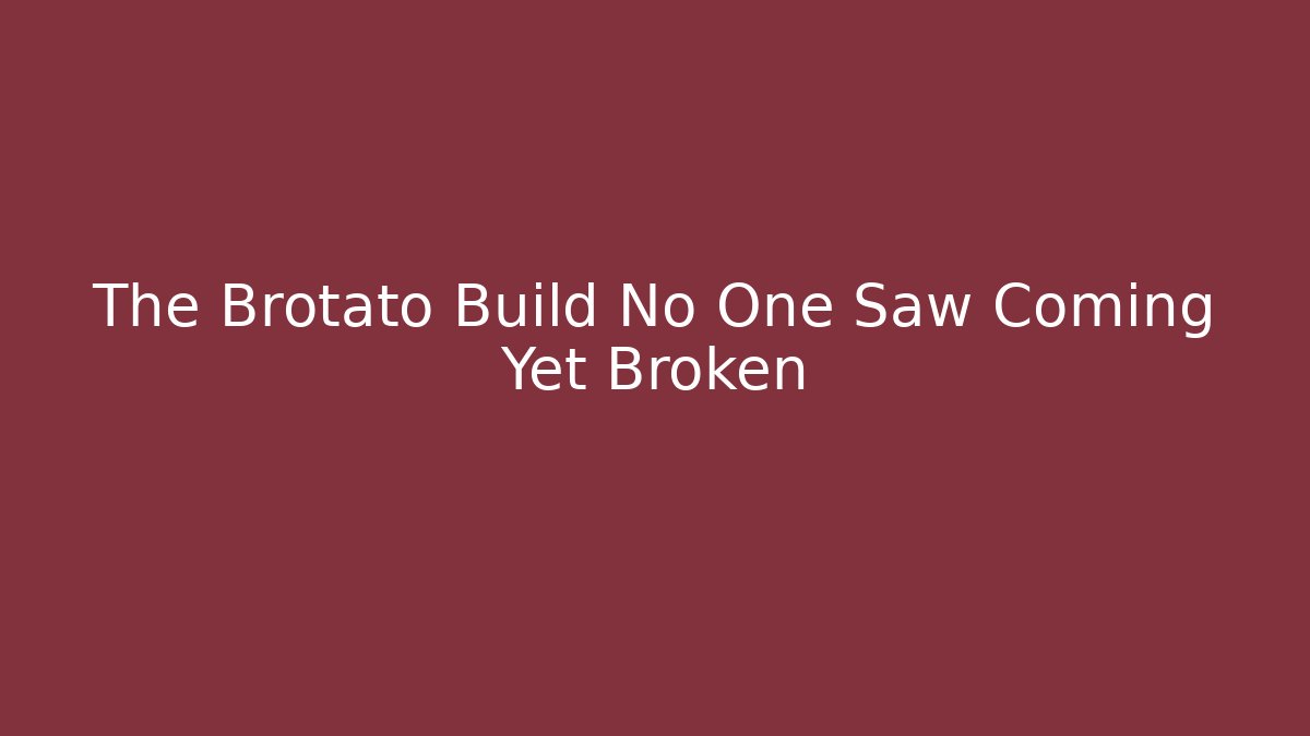 The Brotato Build No One Saw Coming Yet Broken