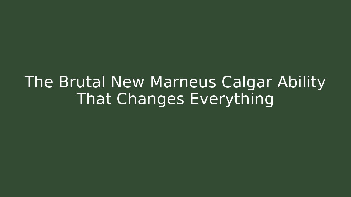 The Brutal New Marneus Calgar Ability That Changes Everything
