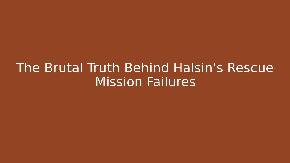 The Brutal Truth Behind Halsin's Rescue Mission Failures