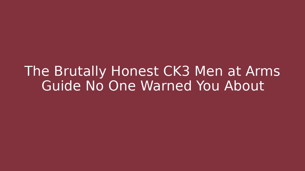 The Brutally Honest CK3 Men at Arms Guide No One Warned You About