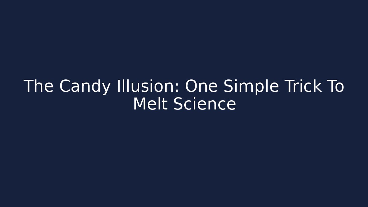 The Candy Illusion: One Simple Trick To Melt Science