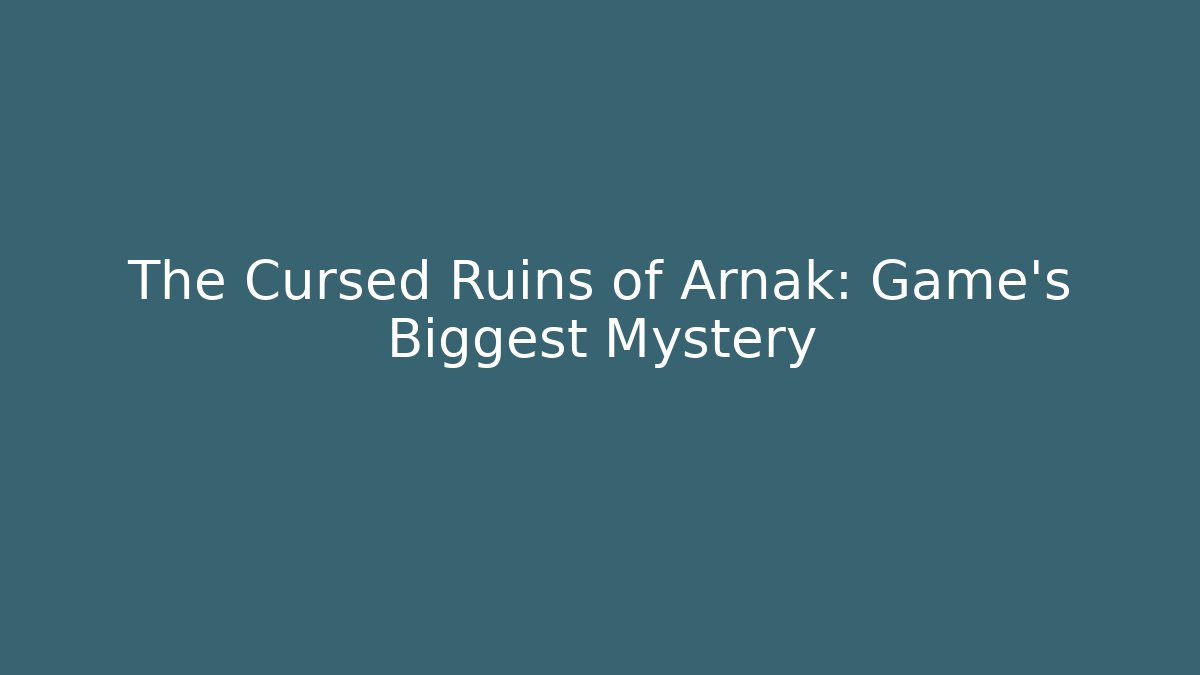 The Cursed Ruins of Arnak: Game's Biggest Mystery