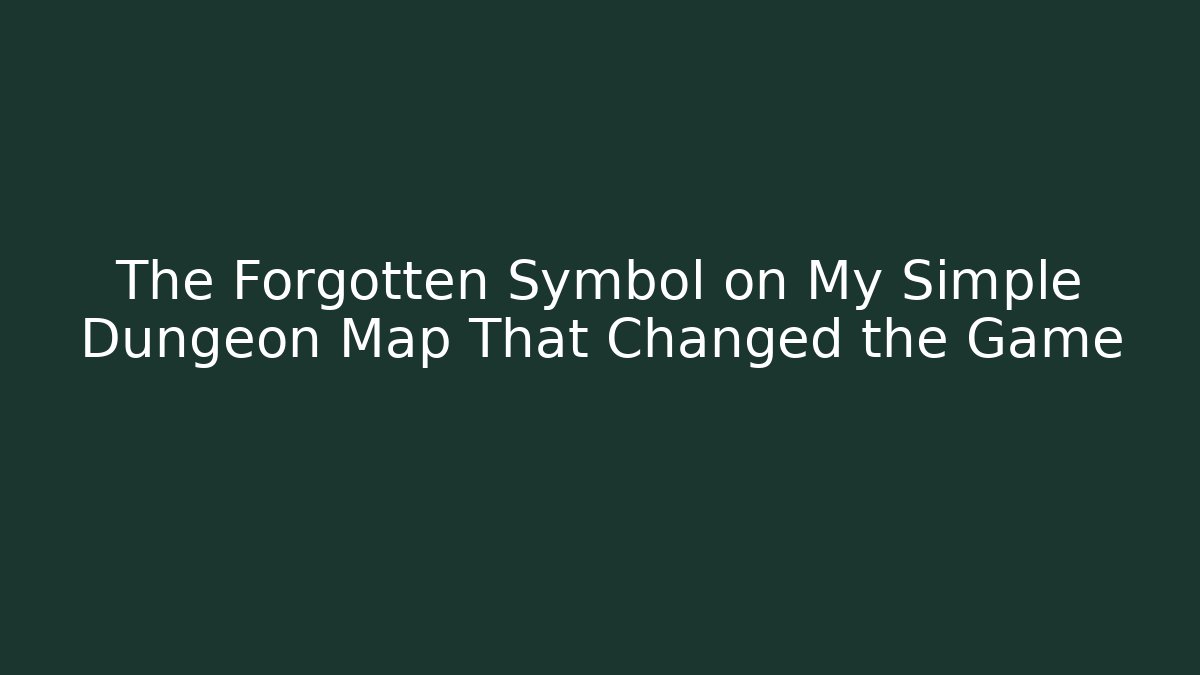 simple dungeon map