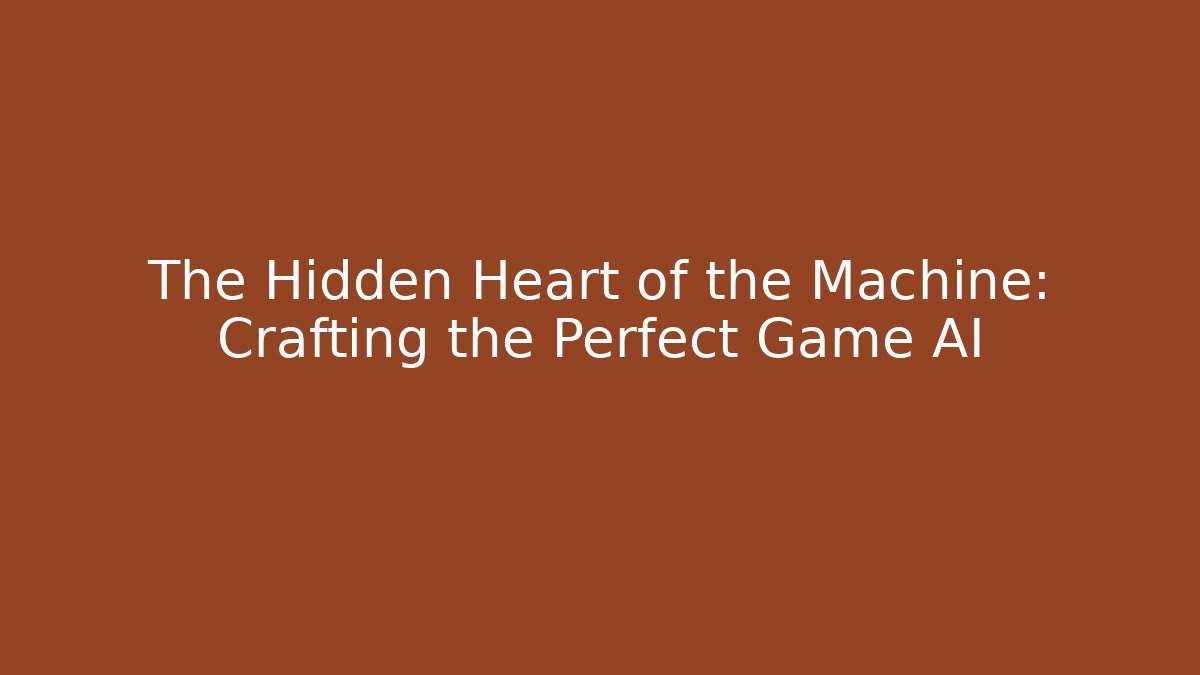The Hidden Heart of the Machine: Crafting the Perfect Game AI - Método de Aprovação