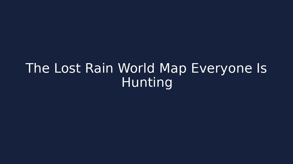The Lost Rain World Map Everyone Is Hunting