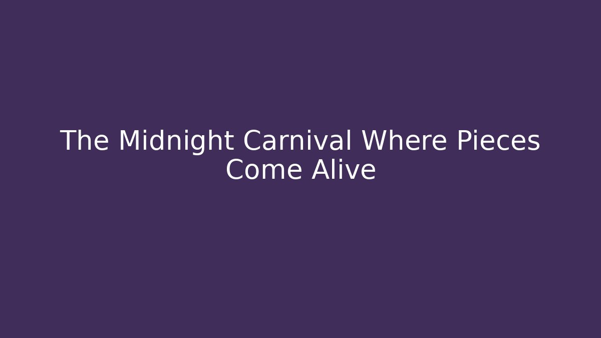 The Midnight Carnival Where Pieces Come Alive