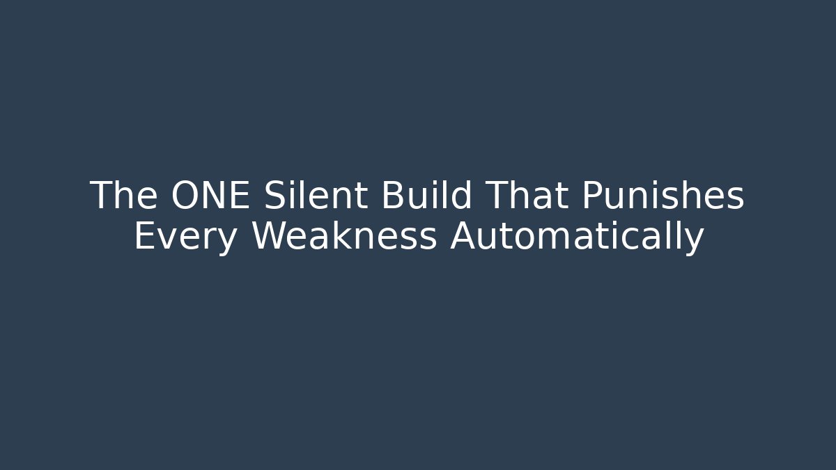 The ONE Silent Build That Punishes Every Weakness Automatically