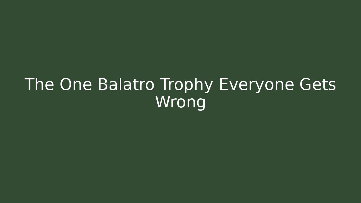 The One Balatro Trophy Everyone Gets Wrong - Método de Aprovação