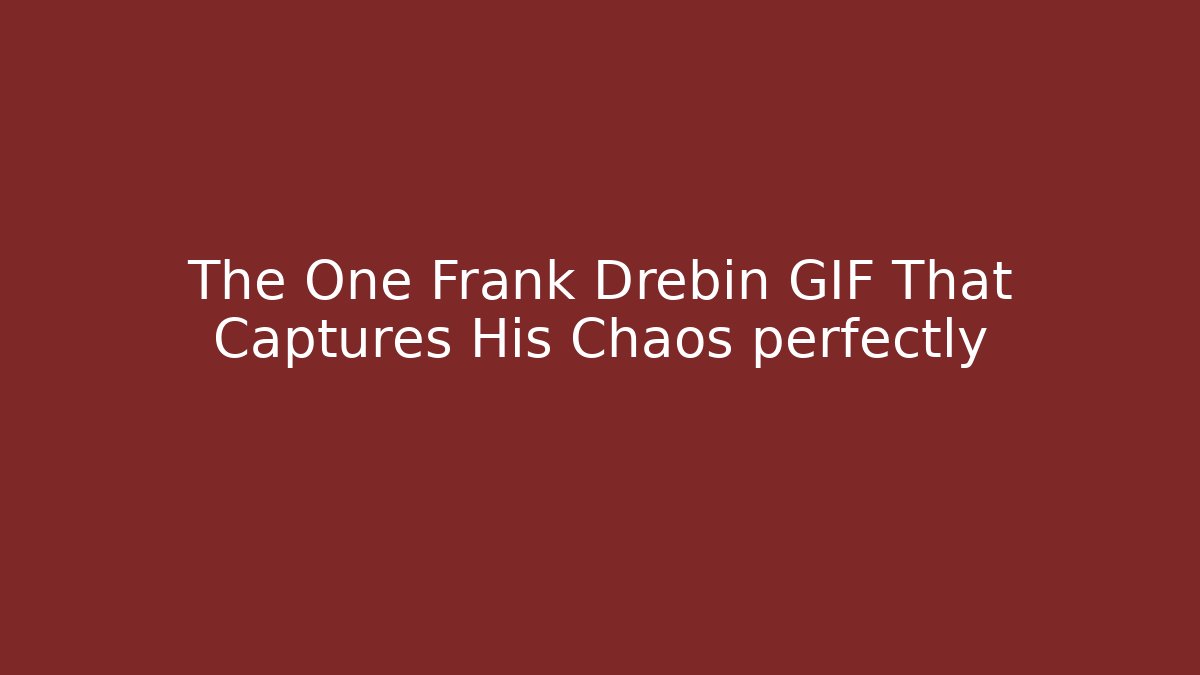 The One Frank Drebin GIF That Captures His Chaos perfectly