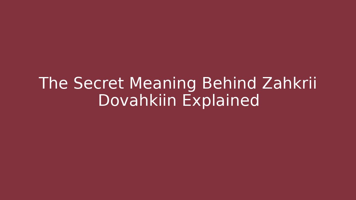 The Secret Meaning Behind Zahkrii Dovahkiin Explained - Método de Aprovação