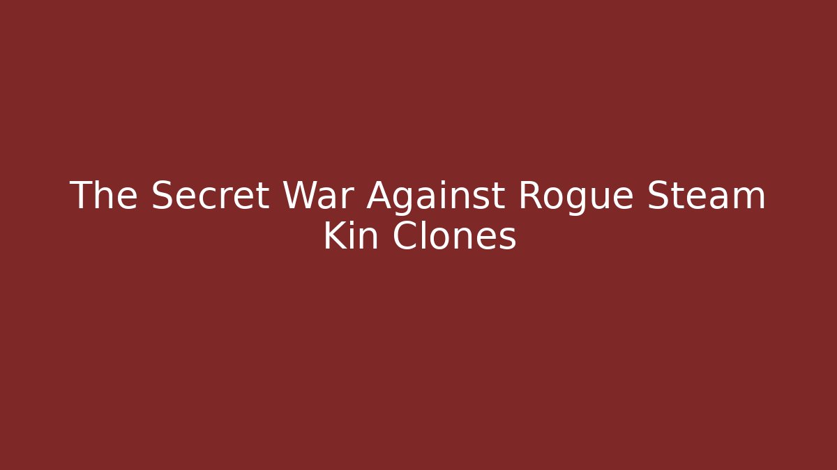 The Secret War Against Rogue Steam Kin Clones