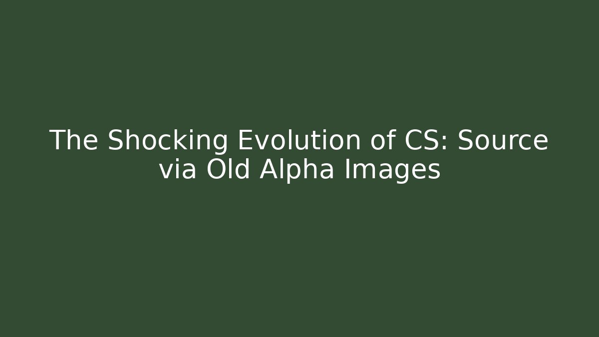 The Shocking Evolution of CS: Source via Old Alpha Images