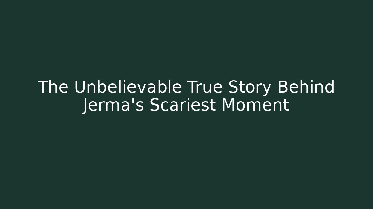 The Unbelievable True Story Behind Jerma's Scariest Moment