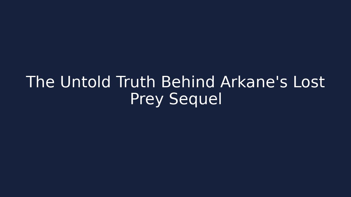 The Untold Truth Behind Arkane's Lost Prey Sequel