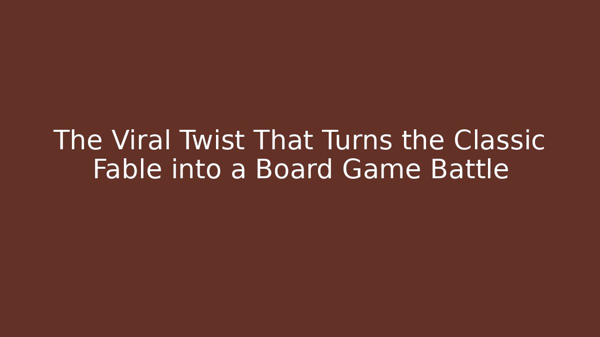 The Viral Twist That Turns the Classic Fable into a Board Game Battle