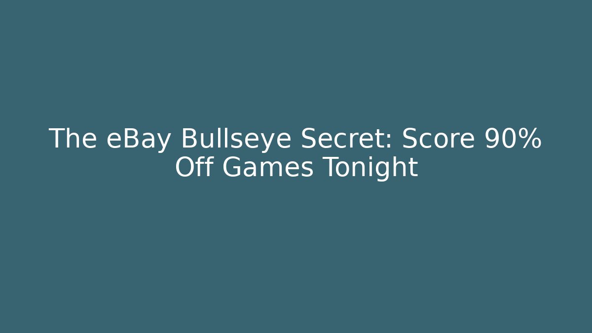 bullseye deal ebay