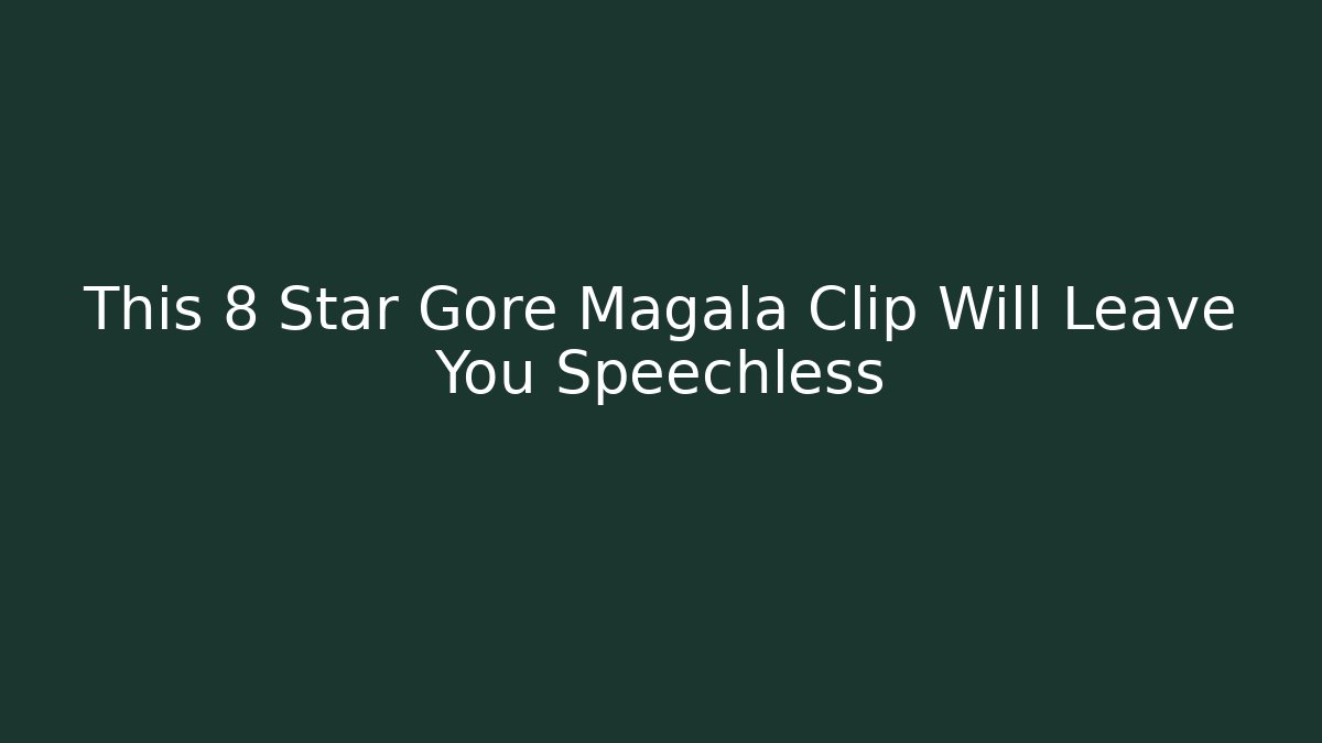 This 8 Star Gore Magala Clip Will Leave You Speechless