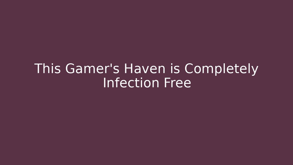 This Gamer's Haven is Completely Infection Free