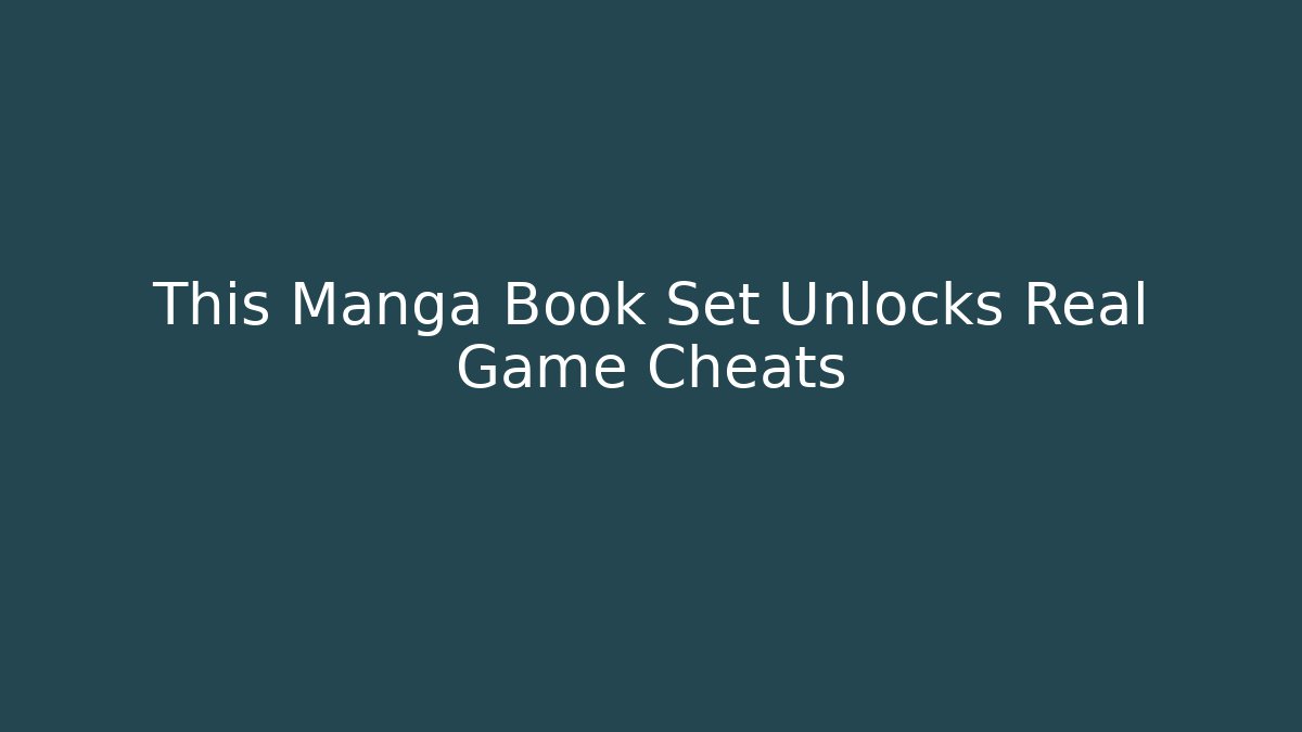 This Manga Book Set Unlocks Real Game Cheats