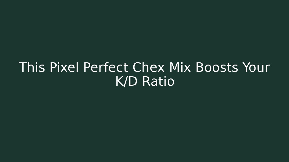 This Pixel Perfect Chex Mix Boosts Your K/D Ratio