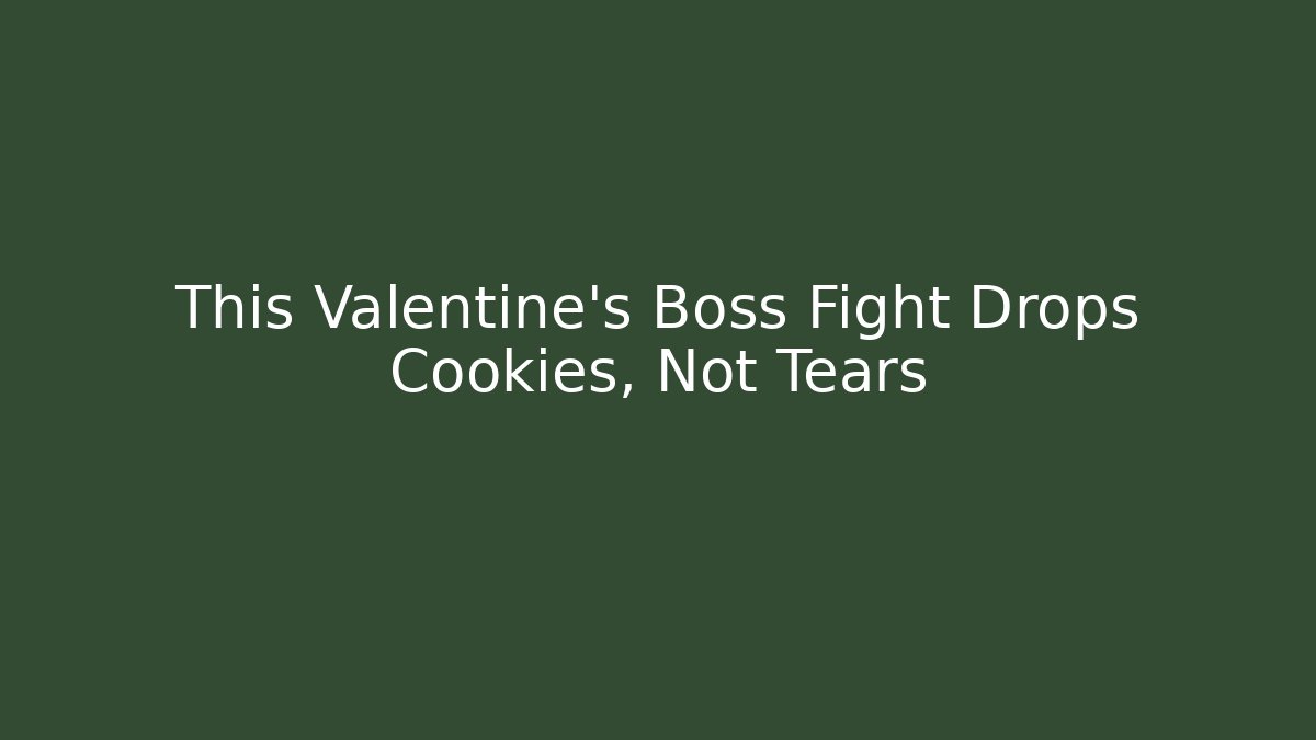 This Valentine's Boss Fight Drops Cookies, Not Tears - Método de Aprovação