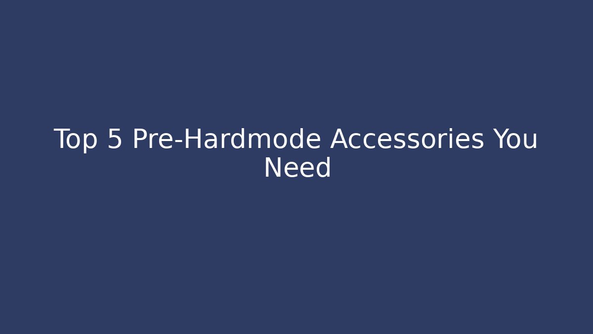 Top 5 Pre-Hardmode Accessories You Need - Método de Aprovação