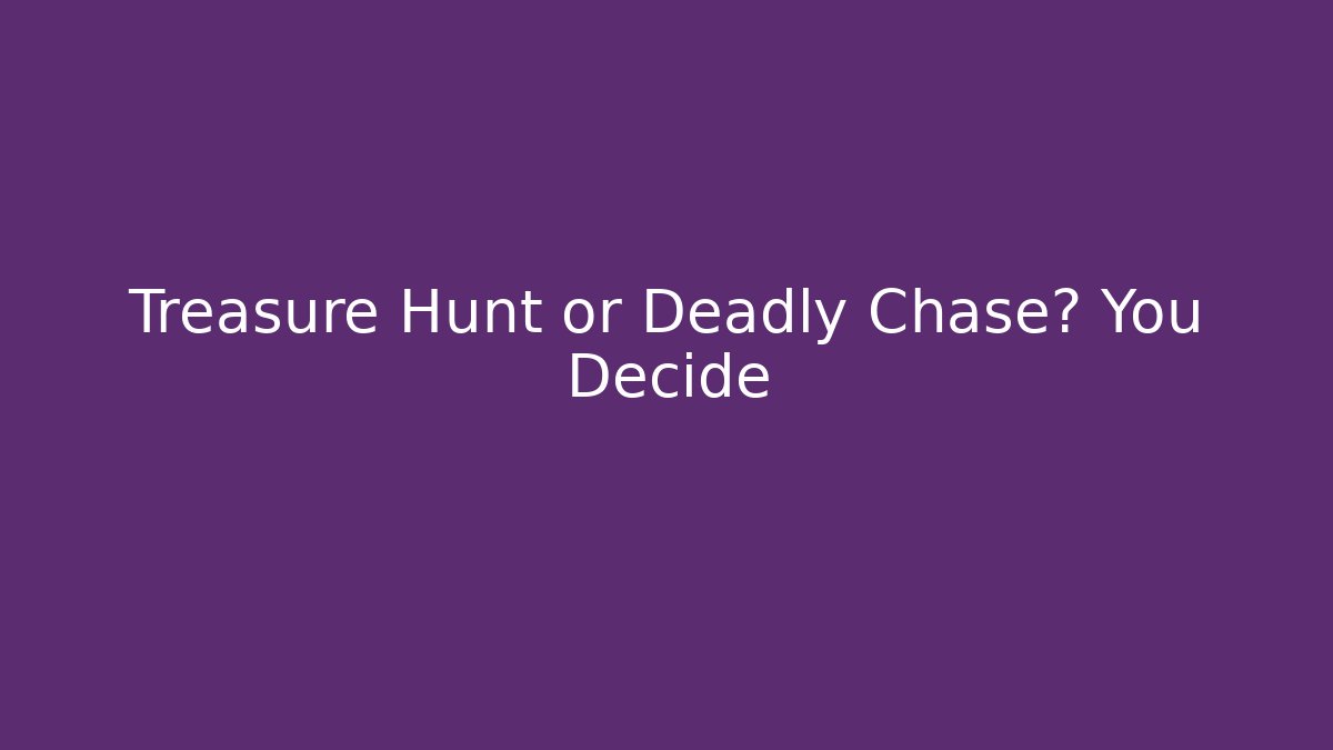 Treasure Hunt or Deadly Chase? You Decide