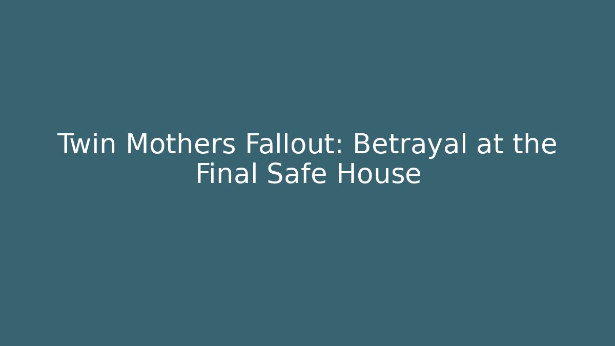 Twin Mothers Fallout: Betrayal at the Final Safe House