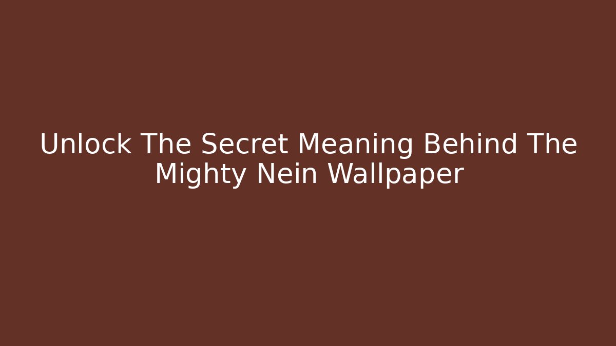 Unlock The Secret Meaning Behind The Mighty Nein Wallpaper