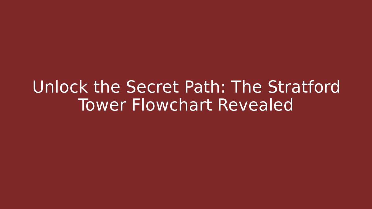Unlock the Secret Path: The Stratford Tower Flowchart Revealed - Método de Aprovação