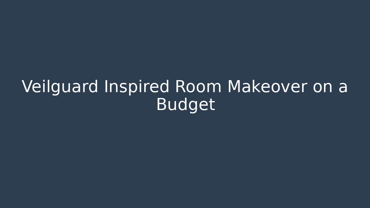 Veilguard Inspired Room Makeover on a Budget