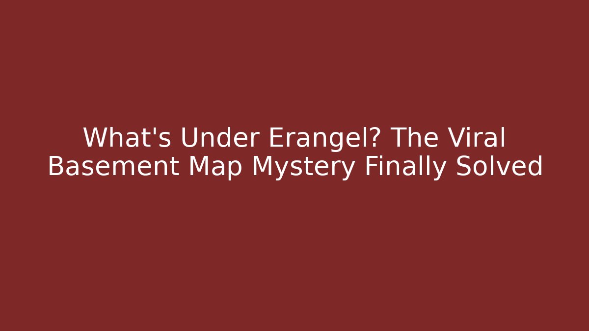 What's Under Erangel? The Viral Basement Map Mystery Finally Solved
