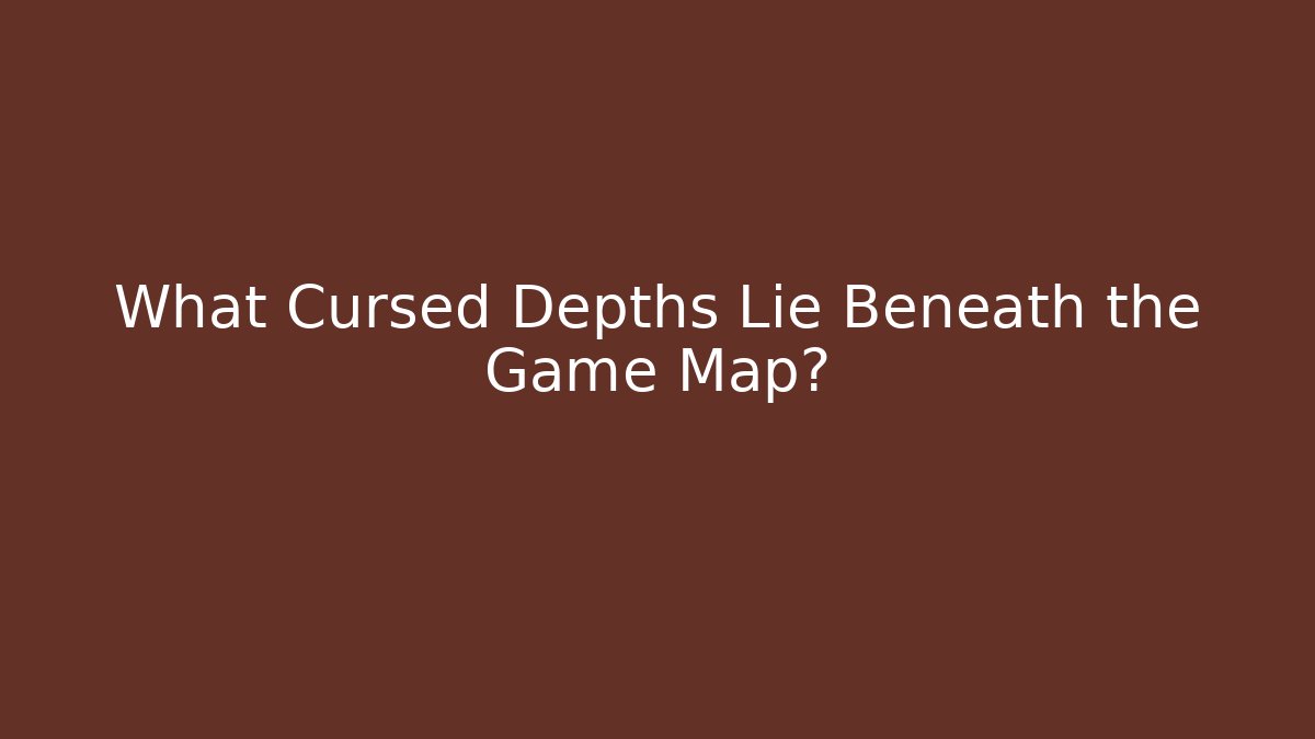 What Cursed Depths Lie Beneath the Game Map?