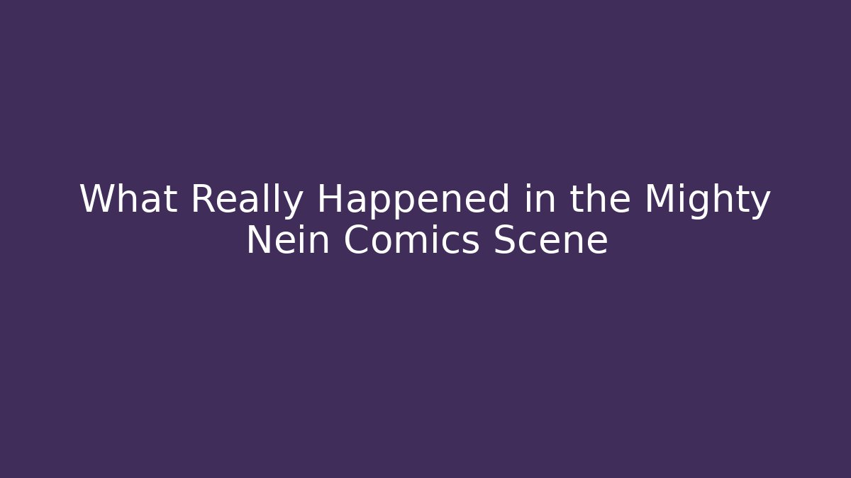 What Really Happened in the Mighty Nein Comics Scene