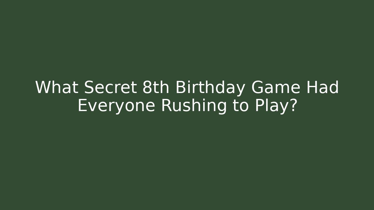 games for 8