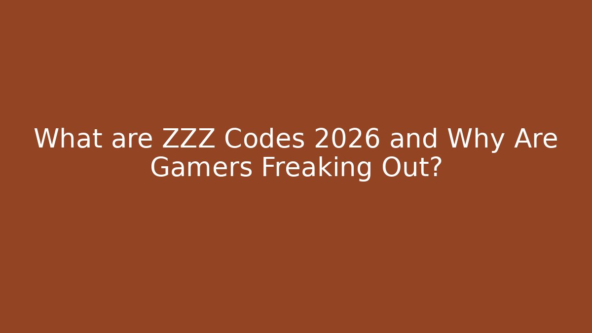 What are ZZZ Codes 2026 and Why Are Gamers Freaking Out? - Método de Aprovação