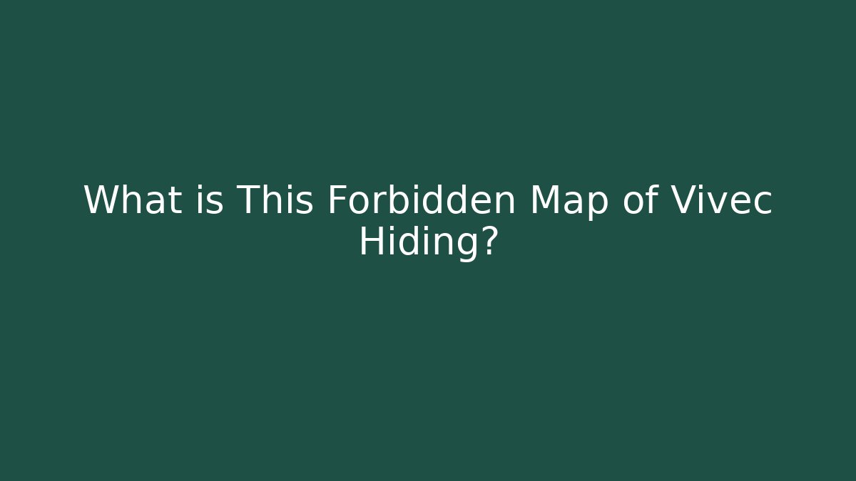What is This Forbidden Map of Vivec Hiding?