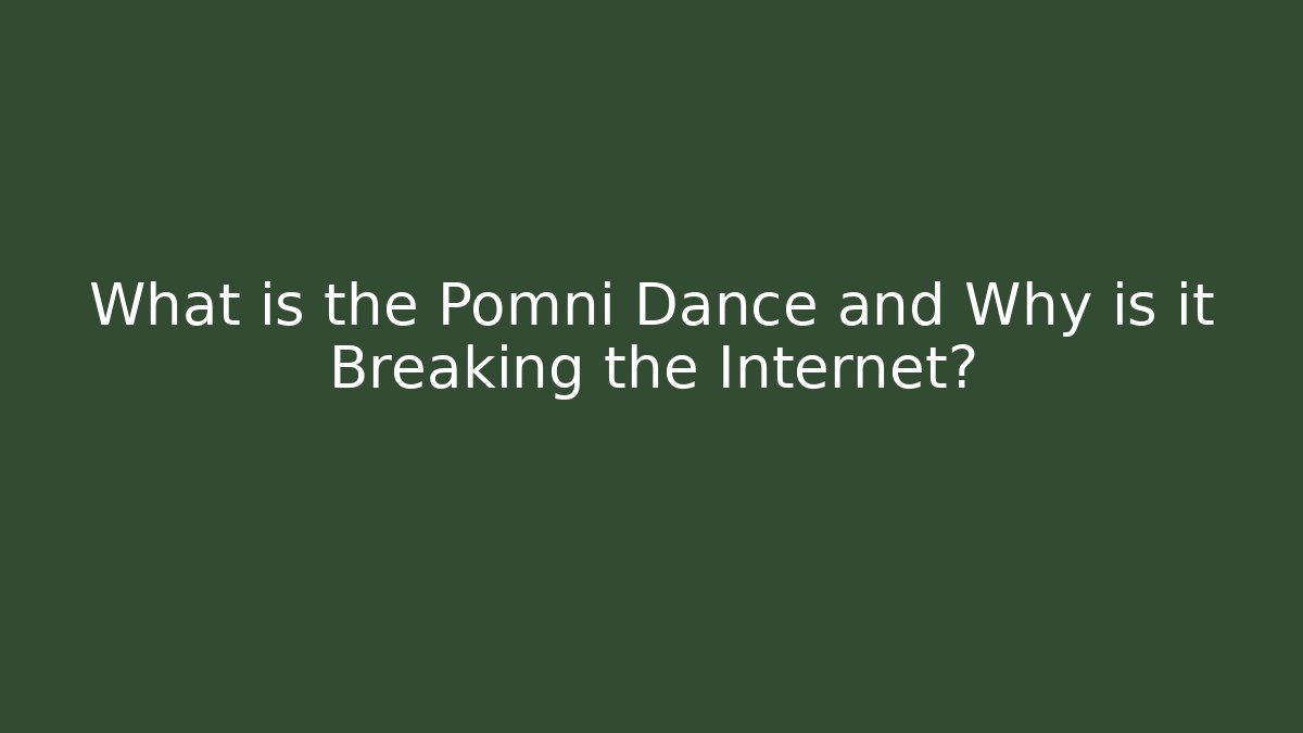 What is the Pomni Dance and Why is it Breaking the Internet?
