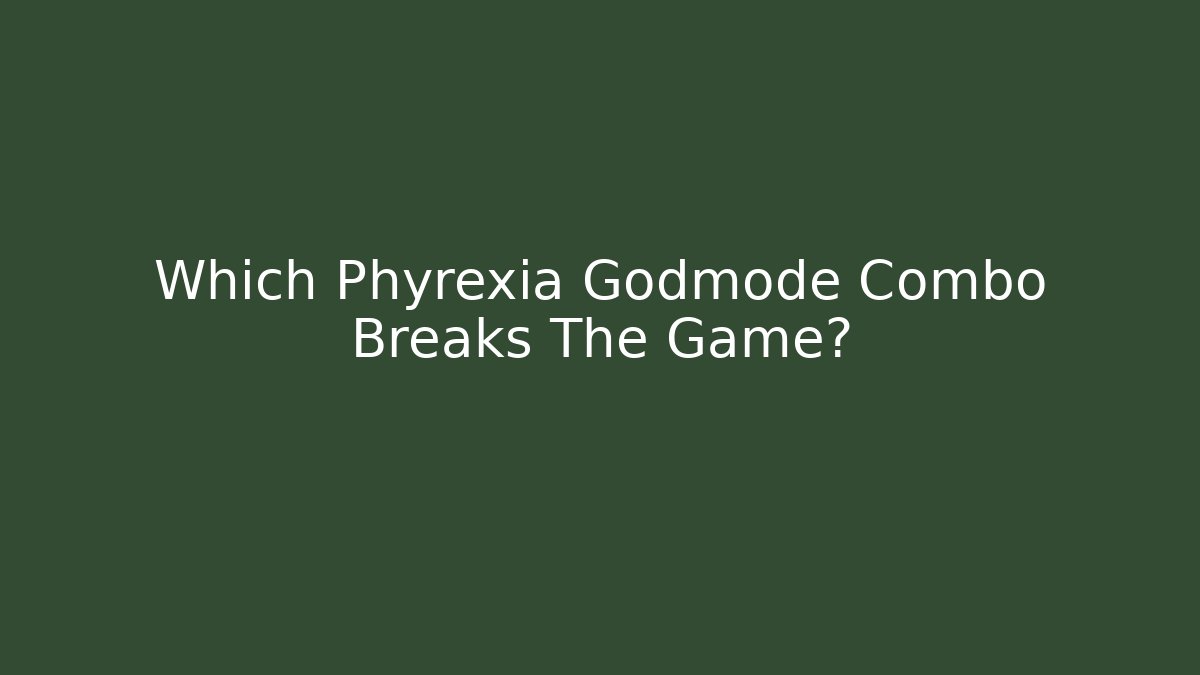 Which Phyrexia Godmode Combo Breaks The Game?