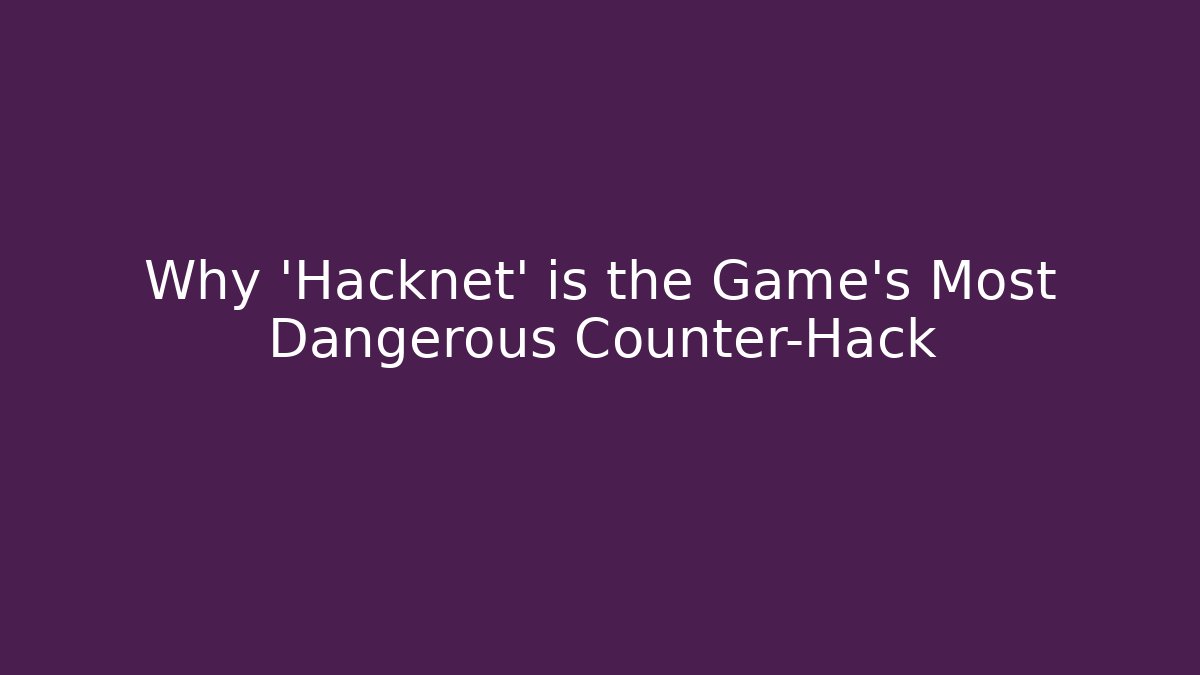 Why 'Hacknet' is the Game's Most Dangerous Counter-Hack