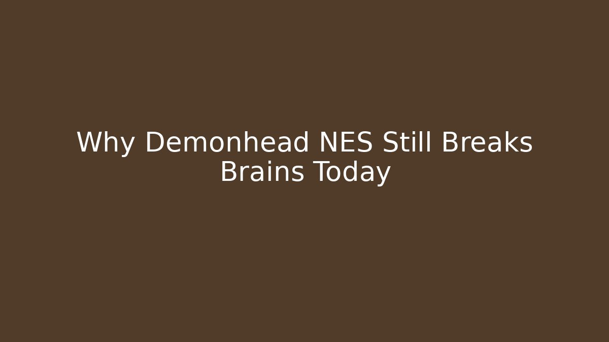 Why Demonhead NES Still Breaks Brains Today