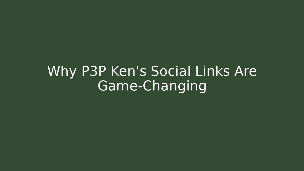 Why P3P Ken's Social Links Are Game-Changing