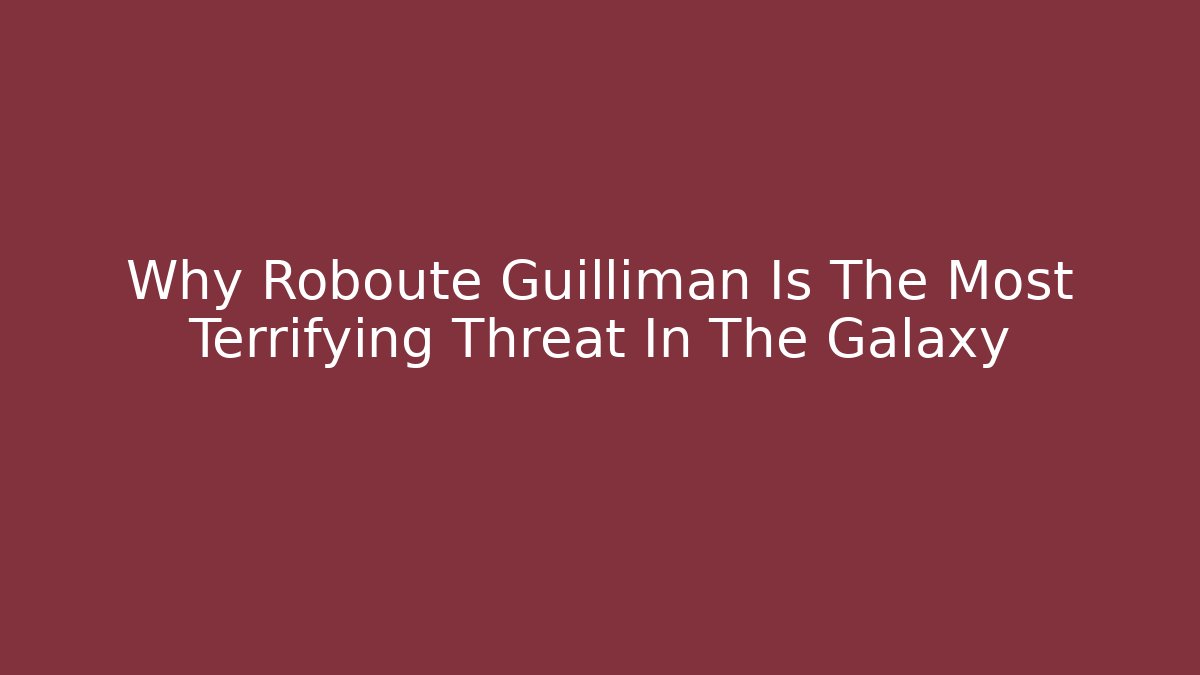 Why Roboute Guilliman Is The Most Terrifying Threat In The Galaxy